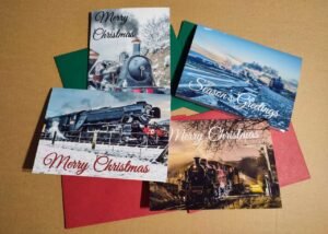 Steam train Christmas Card pack (10) - RailAdvent